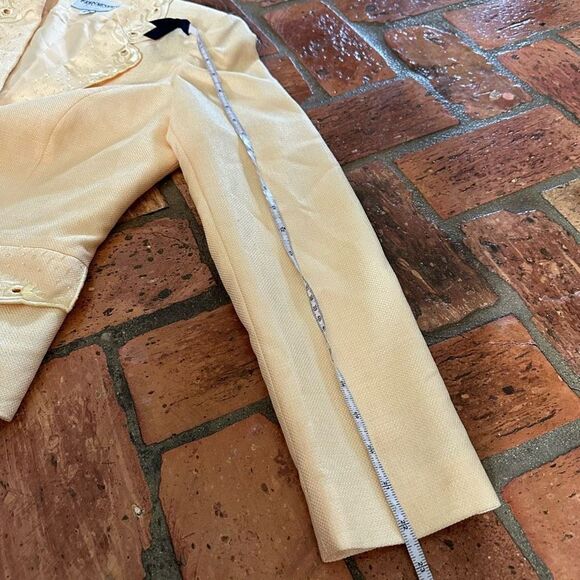 John Meyer of Norwich Yellow Set Skirt Blazer - Picture 9 of 13